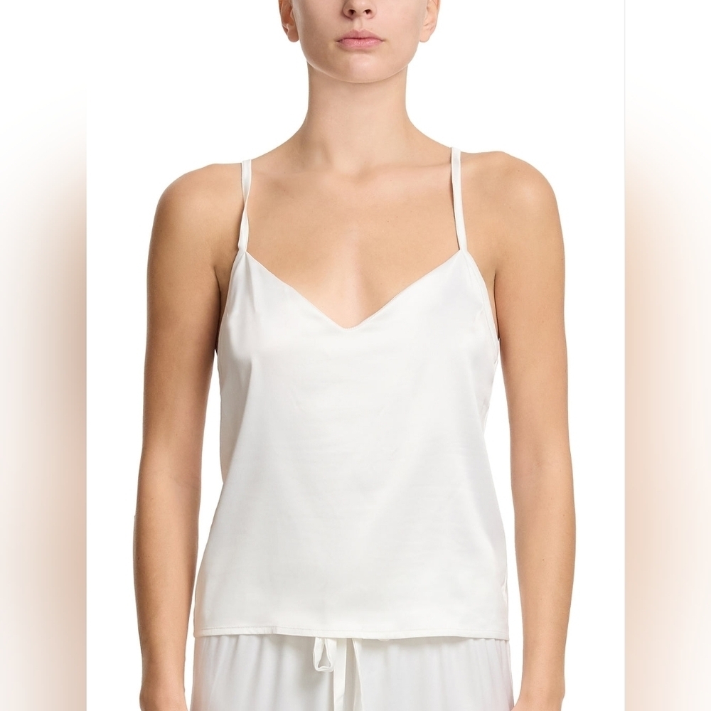 Hanky Panky White Satin Sleep Cami Light Ivory